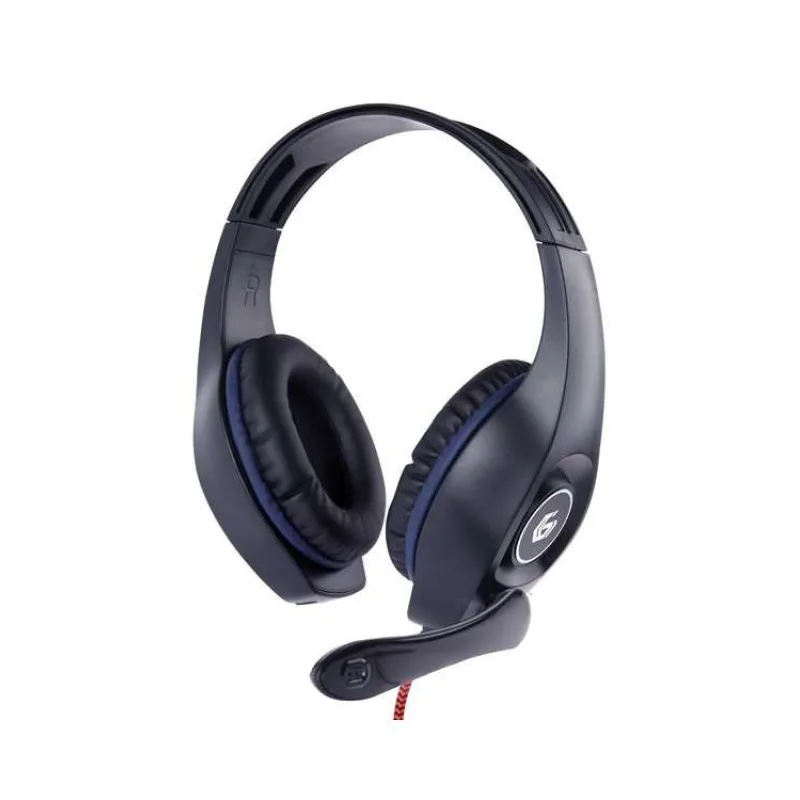 Gembird Stereo headset s mikrofónom, herný, 1 x 3.5 mm miniJack, červeno - čieny (GHS-05-R)