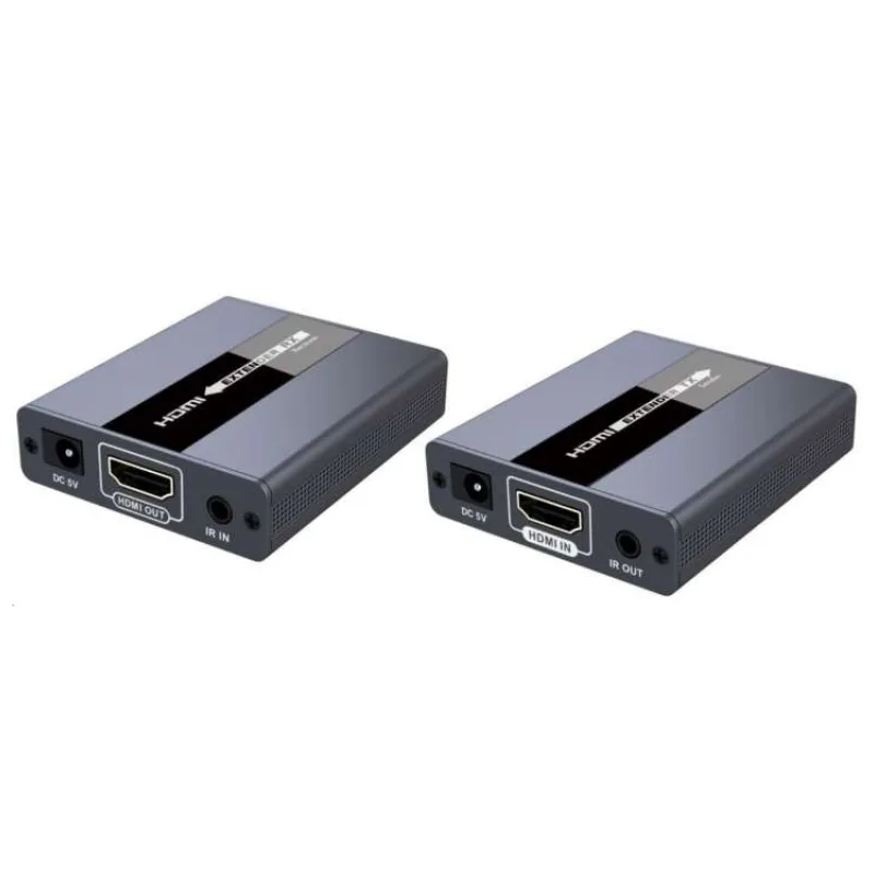 Predlžovač HDMI PREMIUMCORD na 120 m cez jeden kábel Cat5/6, bez oneskorenia (khext120-4)