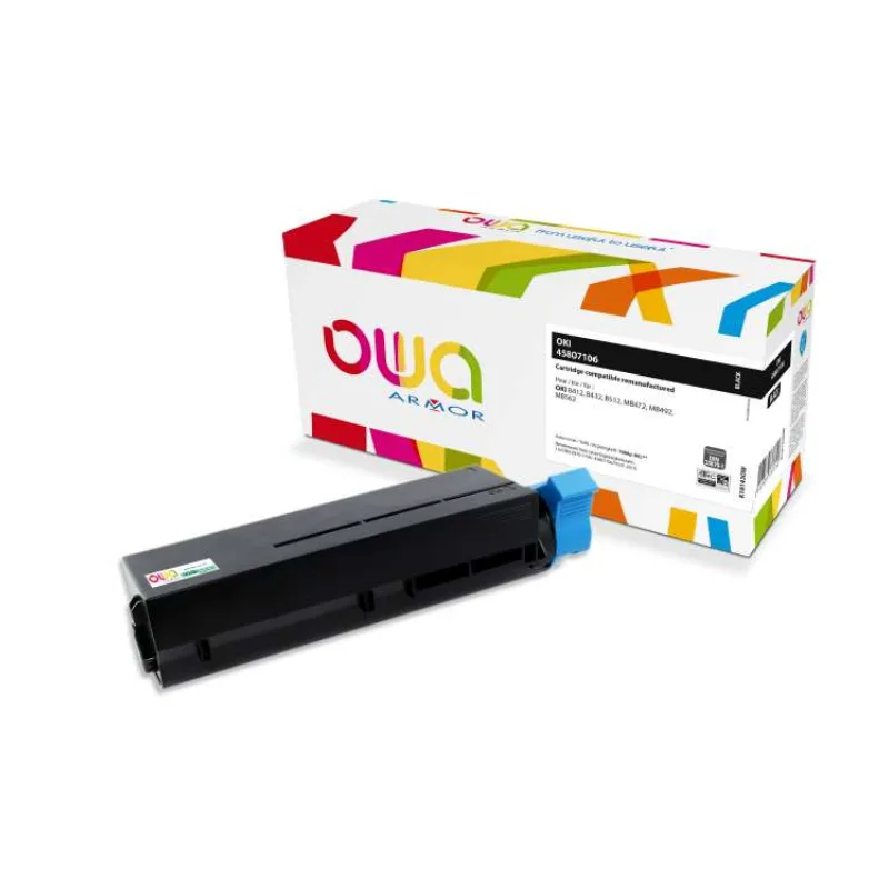 OWA Armor toner pre OKI Laserjet B 412, 432, 512, MB 472, 492 dn, 562, 7000 strán, 45807106, čierna/čierna (K18143OW)