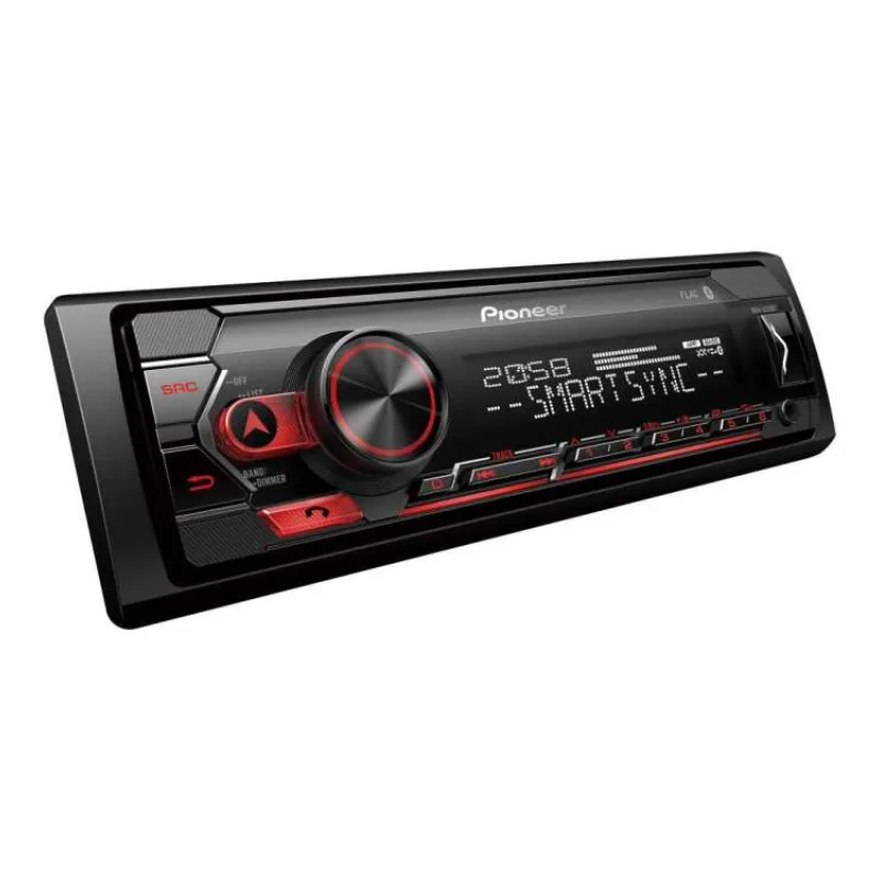 Pioneer MVH-S320BT autorádio s USB a Bluetooth červené (MVH-S320BT)