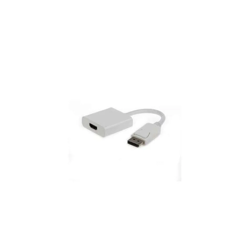 Gembird adaptér DisplayPort (M) na HDMI (F), kábel 0.1m, biely (A-DPM-HDMIF-002-W)