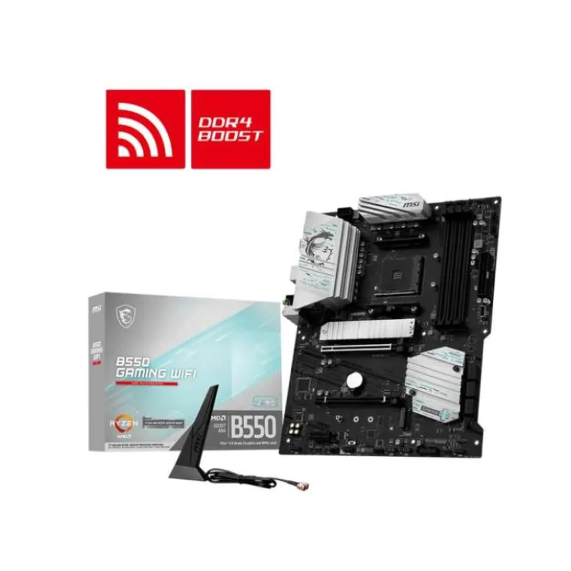 MSI MB Sc AM4 B550 GAMING WIFI, AMD B550, 1xHDMI 1xDP, 4xDDR4, ATX (B550 GAMING WIFI)