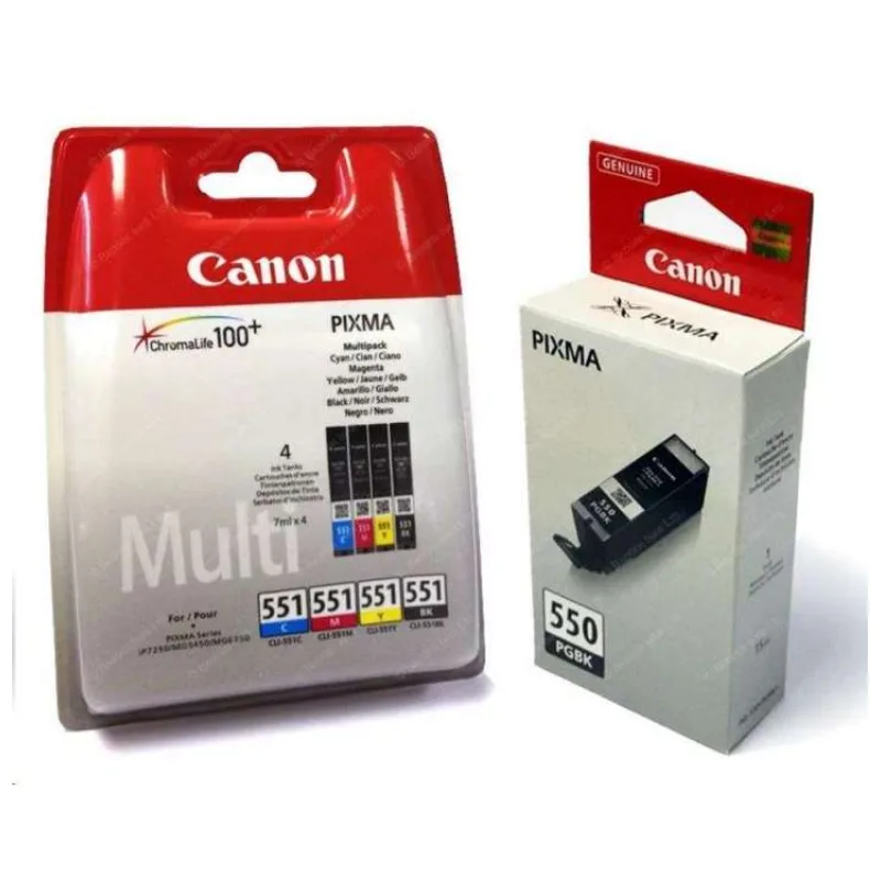 Canon PGI-550 + CLI-551 C/M/Y/BK/GY Multi pack (6496B005)