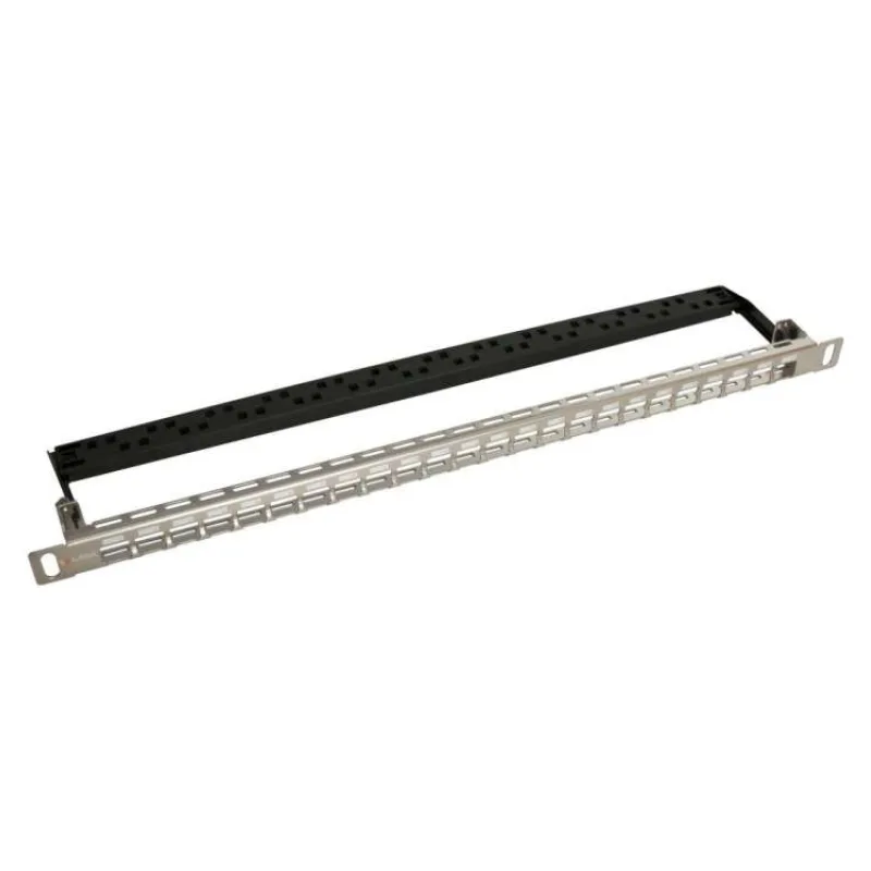 Solarix Univerzální modulární neosazený patch panel Solarix 24 portů 0,5U SX24HDM-0-STP-SL-UNI (24200244)