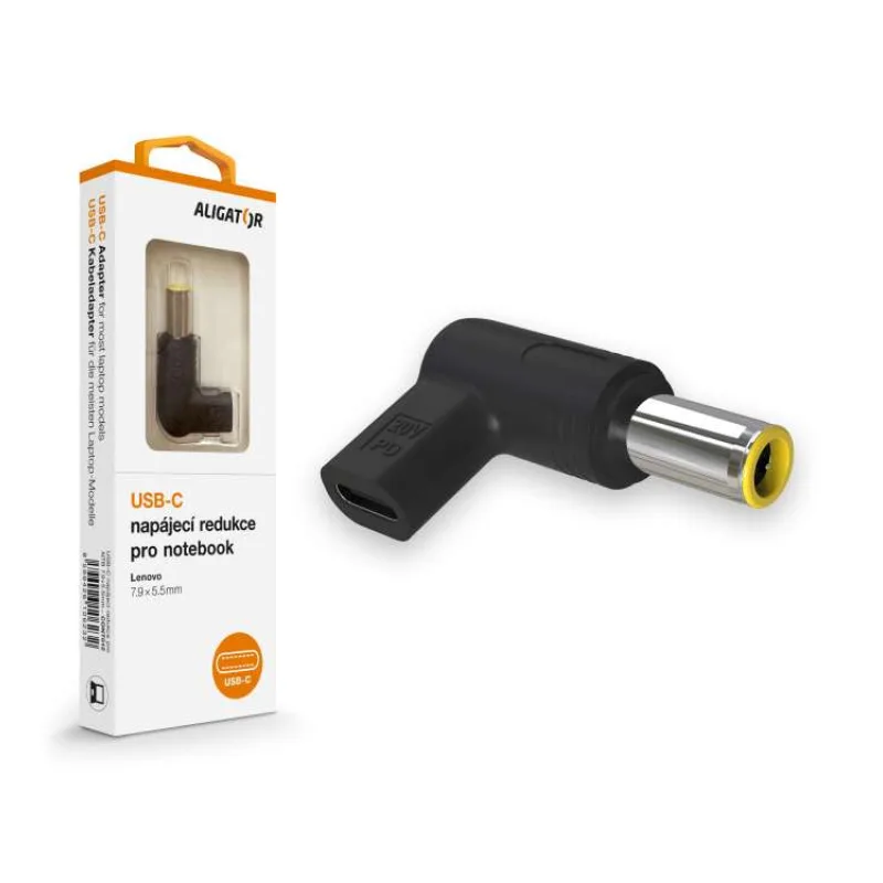 Aligator USB-C napájacia redukcia 7,9 x 5,5 mm pre notebooky Lenovo (CONT012)