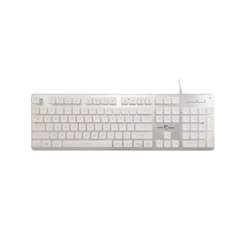 White Shark Gaming membrane keyboard TACHI, US, white (TACHI-W-US)