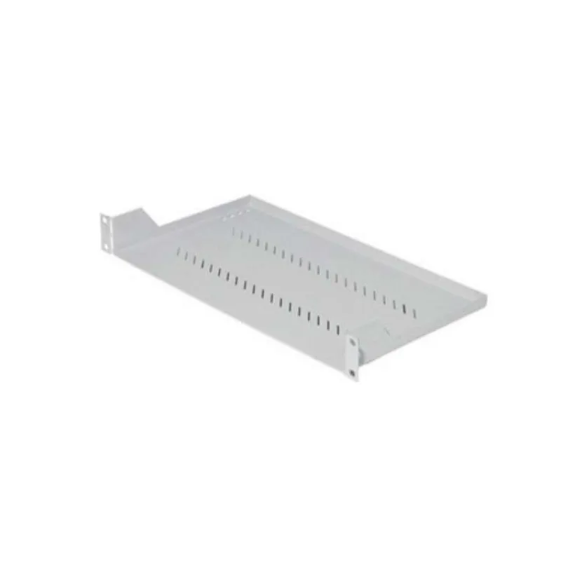 TRITON Police s perforáciou 19", 1U/150mm, nosnosť 15kg, sivá (RAC-UP-150-A1)