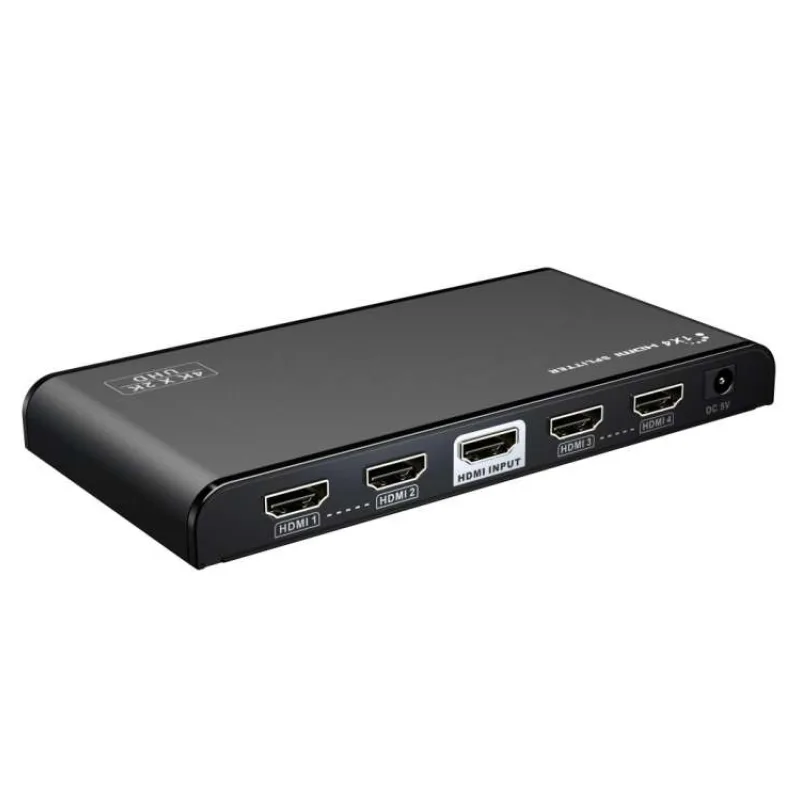 PremiumCord HDMI 2.0 splitter 1-4 porty, 4K x 2K/60Hz, FULL HD, 3D, černý (khsplit4f)