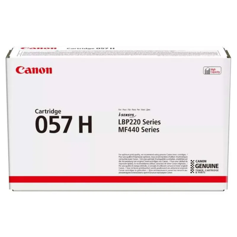 Canon originální toner CRG-057H BK (10 000str) pro Canon LBP228, LBP226, LBP223, MF449, MF446, MF445, MF443/K/černý (3010C004)