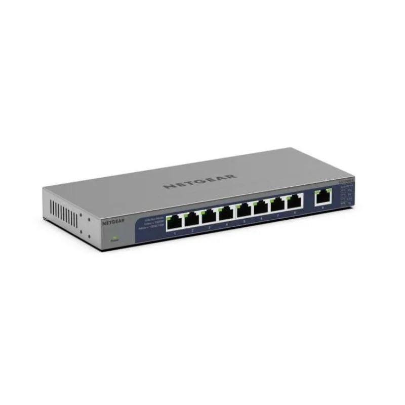 Netgear 8-Port Gigabit Ethernet Unmanaged Switch with 1 dedicated 10G/Multi-Gig Port - GS108MX (GS108MX-100EUS)