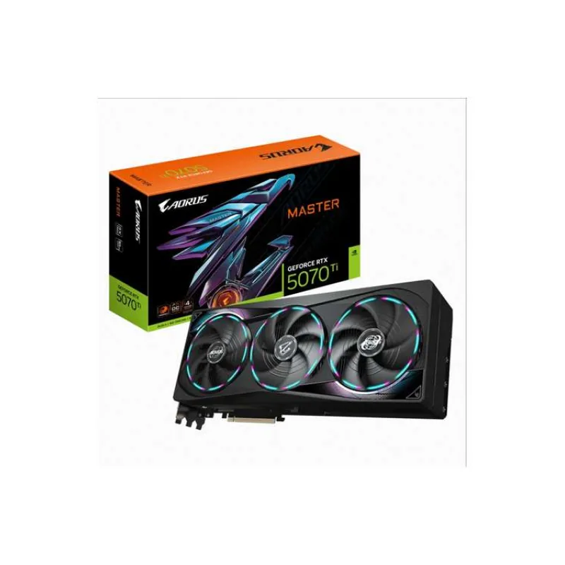 GIGABYTE VGA NVIDIA GeForce RTX 5070 Ti MASTER 16G, 16G GDDR7, 3xDP, 1xHDMI (GV-N507TAORUS M-16GD)