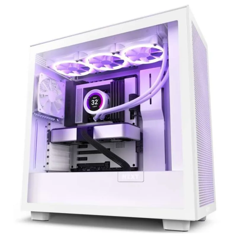 NZXT case H7 Flow, ATX, Mid Tower, white (CM-H72FW-01)