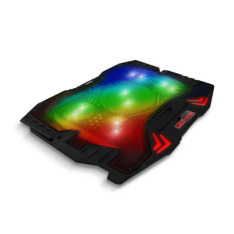EVOLVEO Ania 5RGB, chladiaca podložka pre notebook, 5x ventilátor, RGB podsvietenie (ANIA5RGB)