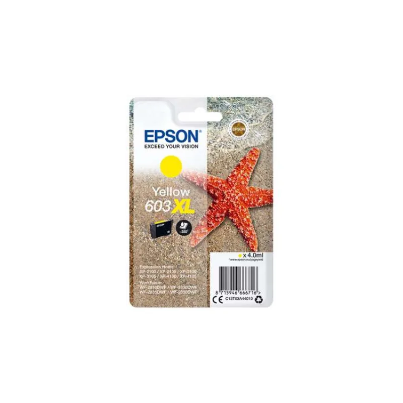 Epson singlepack, Yellow 603XL (C13T03A44010)