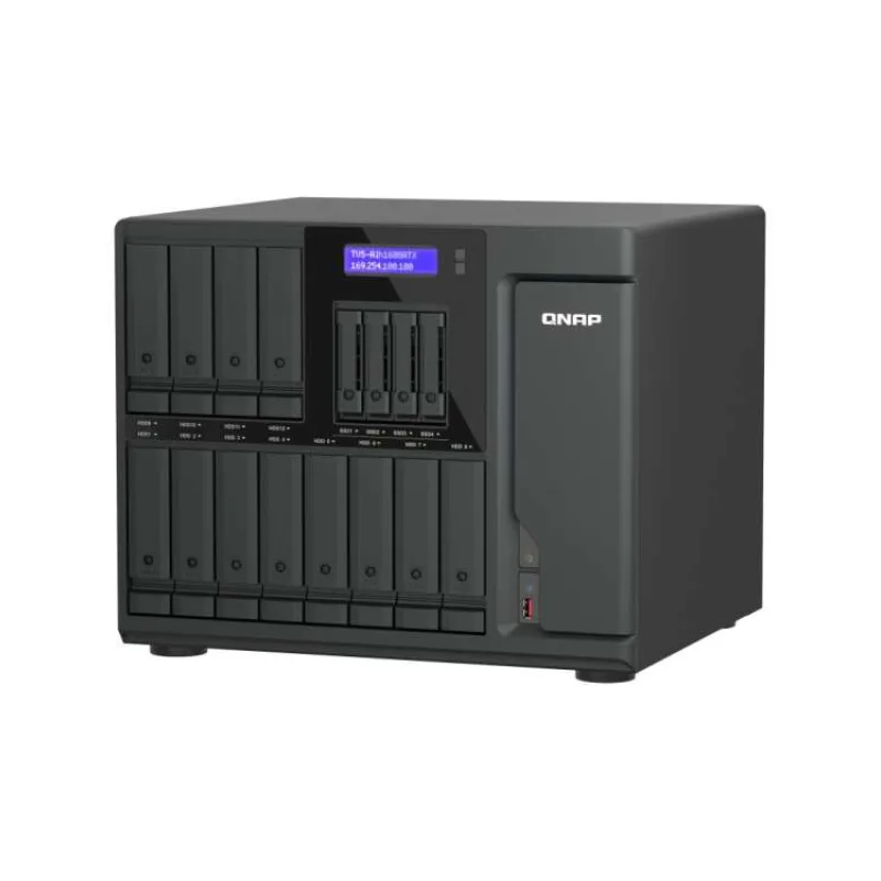 QNAP TVS-AIh1688ATX-U7-32G (Ultra 7, ZFS, 32GB DDR5 ECC RAM, 12x 3,5" + 4x 2,5", 2x 2,5GbE, 2x 10GbE) (TVS-AIh1688ATX-U7-32G)