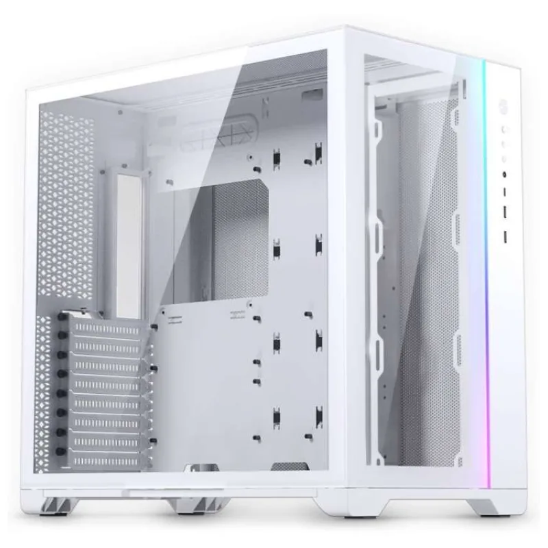 Magniumgear Powered by Phanteks NEO Qube v.2 / ATX / 2 x USB 3.0 / USB-C 3.1 / ARGB / tvrzené sklo / bílá (MG-NE620Q_DWT02)
