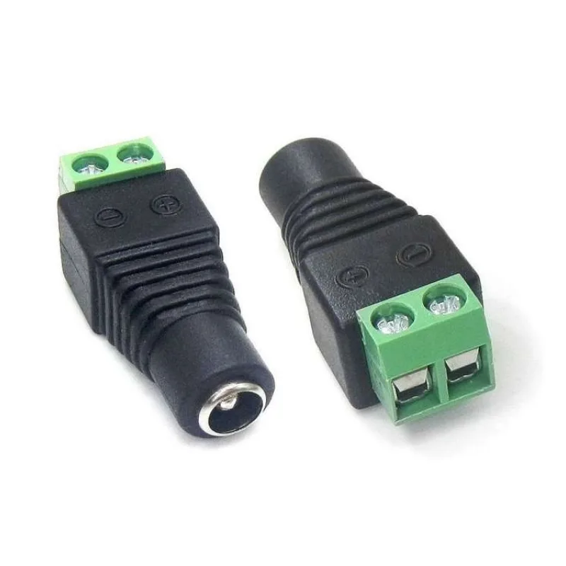 XtendLan Napájecí redukce plug/šroub - SAMICE 5,5/2,1mm (ke zdroji) na šroubovou svorkovnici (ZPSCREW21F)