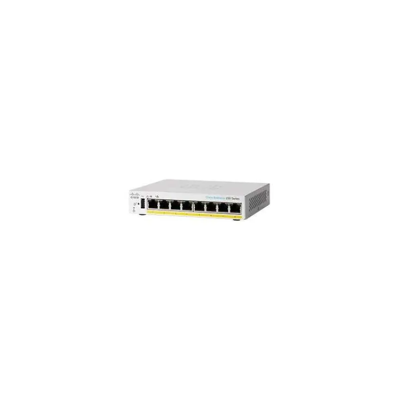 Cisco switch CBS250-8PP-D (8xGbE,8xPoE+,45W,fanless) - REFRESH (CBS250-8PP-D-EU-RF)