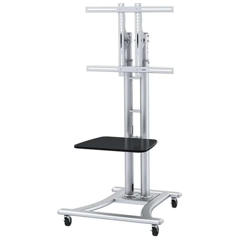 Neomounts PLASMA-M1800E / Mobile Flat Screen Floor Stand (height: 110-180 cm) / Silver (PLASMA-M1800E)