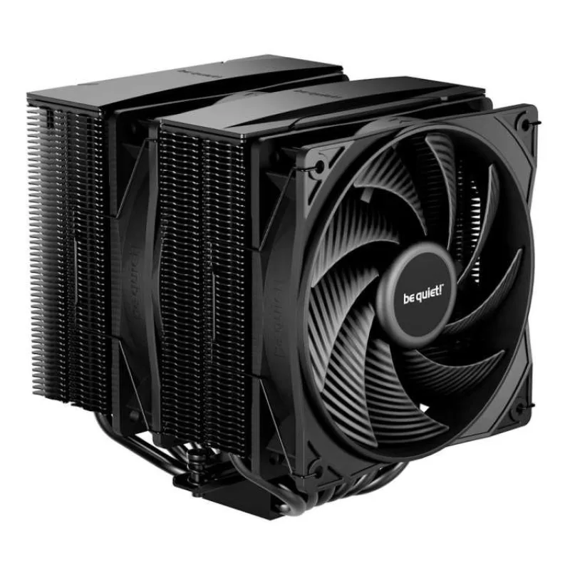 Be quiet! chladič CPU PURE ROCK PRO 3 Black / 2x120mm PWM fan / 6xheatpipe / černý (BK042)