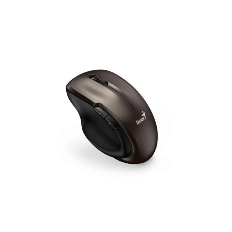Genius Ergo 8200S Myš, bezdrátová, optická, 1200dpi, 5 tlačítek, tichá, BlueEye senzor, USB, čokoládová (31030029403)