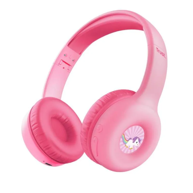 TRUST bezdrátová sluchátka Nouna, Bluetooth, Růžová (25274)