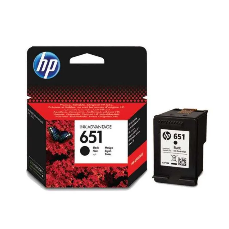 HP inkoustová kazeta 651 černá C2P10AE originál (C2P10AE)