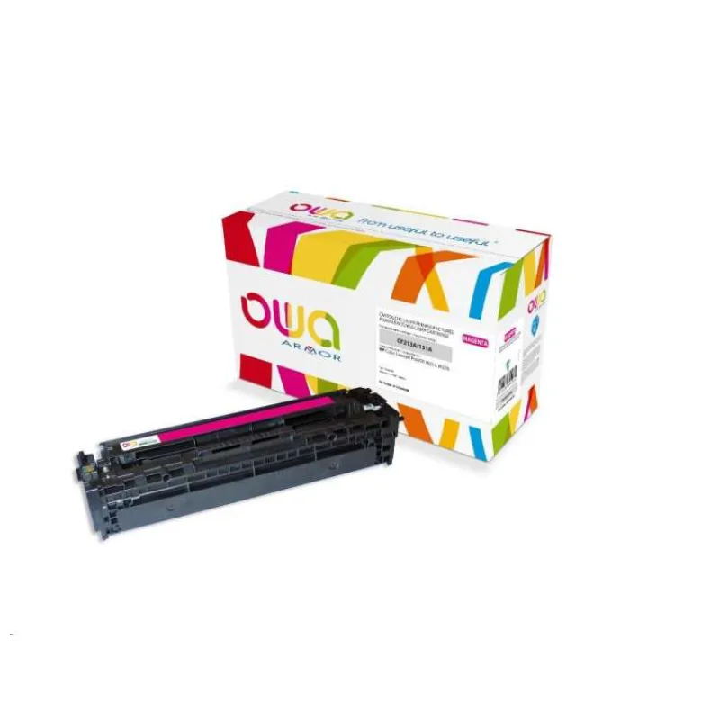 OWA Armor toner pre HP Color Laserjet Pro 200 M251, M276, 1800 strán, CF213A, červená/purpurová (K15594OW)