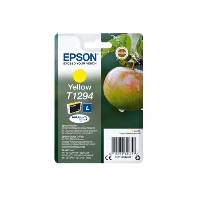 Epson Singlepack Yellow T1294 DURABrite Ultra Ink (C13T12944012)