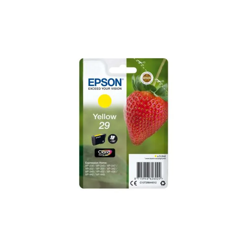 Epson Singlepack Yellow 29 Claria Home Ink (C13T29844012)
