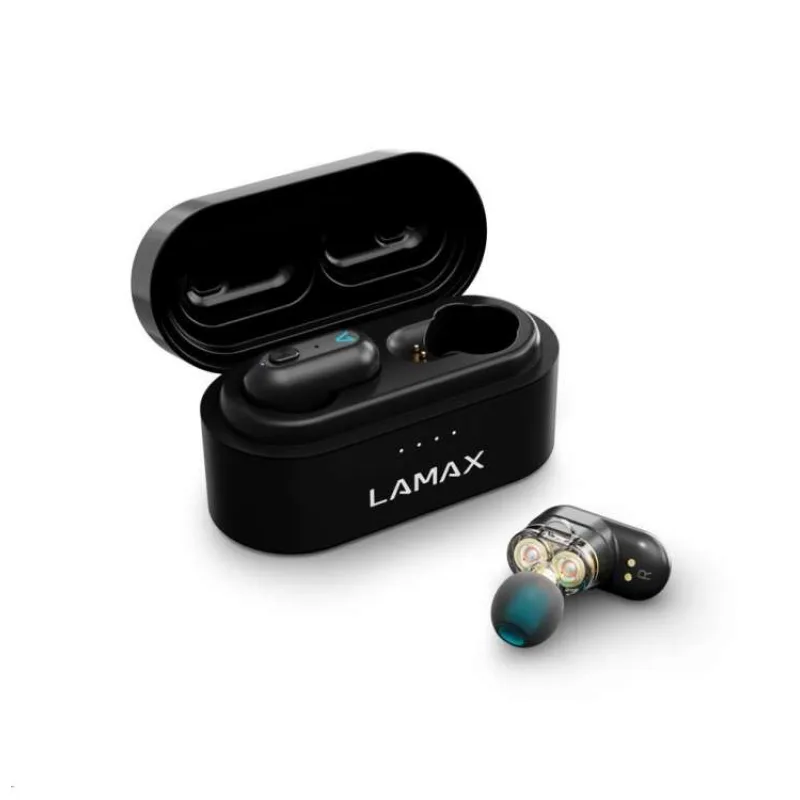 LAMAX Duals1 špuntová sluchátka - černé (LMXDU1)
