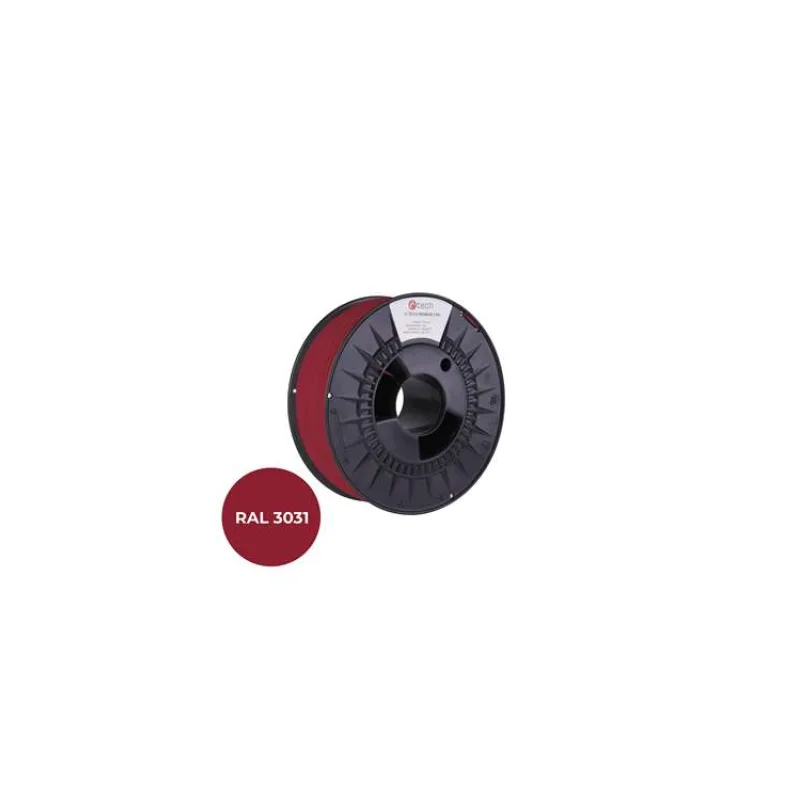 Filament C-TECH PREMIUM LINE, TPU 90A, flexibilná, orientálna červená, RAL3031, 1,75mm, 1kg (3DF-P-TPU90A-1.75-30)