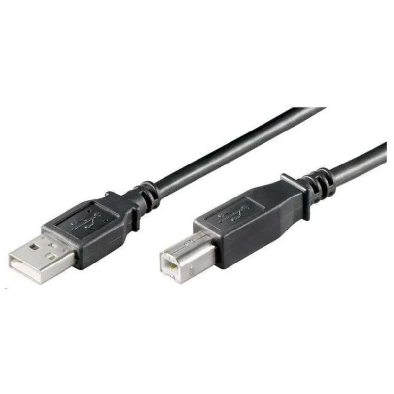 PremiumCord Kabel USB 2.0, A-B, 2m barva černá (ku2ab2bk)