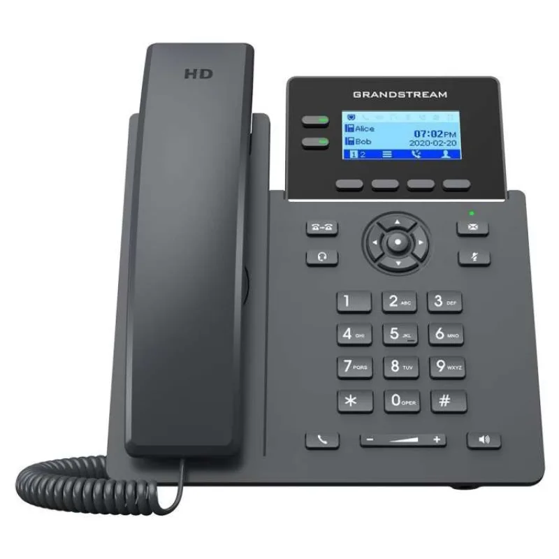 Grandstream GRP2602W/ VoIP telefon/ 2,21" podsvícený grafický display/ 4x SIP/ 2x LAN 10/100 Mbps/ PoE/ WiFi/ GDMS (GRP2602W)