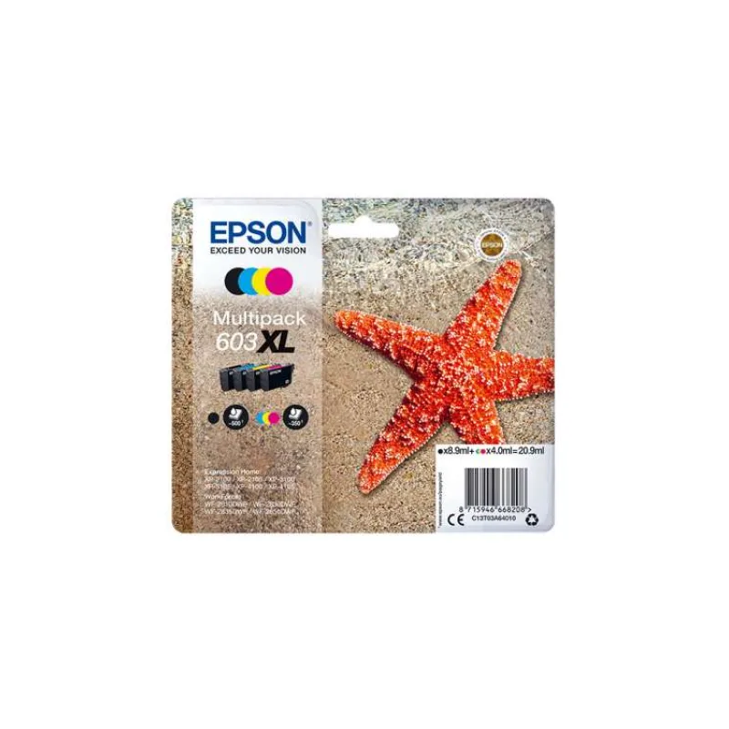 Epson inkoustové náplně - MULTIPACK 603 XL / C13T03A64010 / 4 barvy (C13T03A64010)