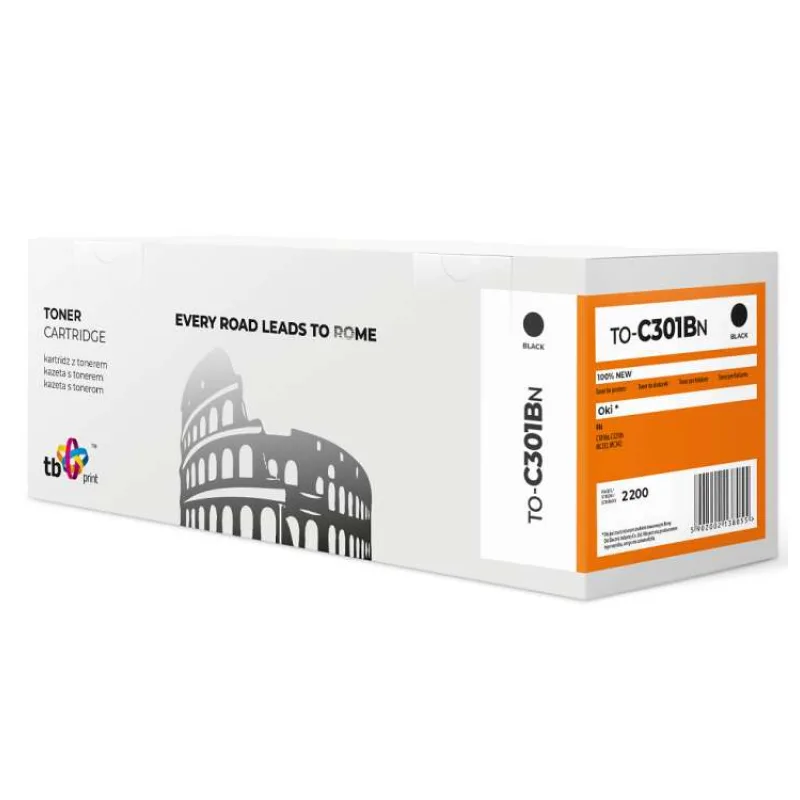 Toner TB kompatibilní s OKI C301 TO-C301BN BK (TO-C301BN)