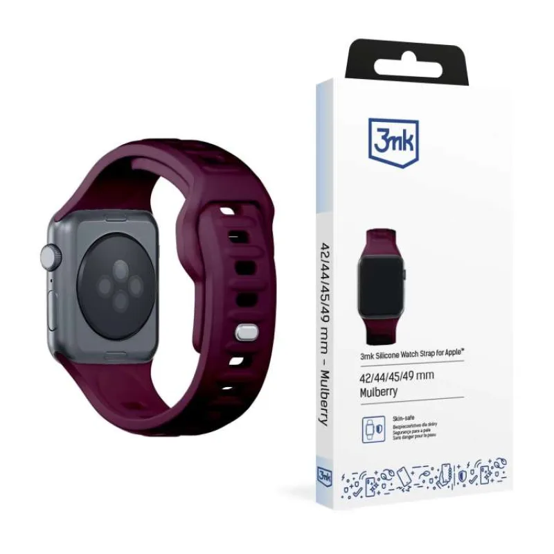 3mk řemínek Watch Strap pro Apple 42/44/45/49 mm Mulberry (5903108565783)