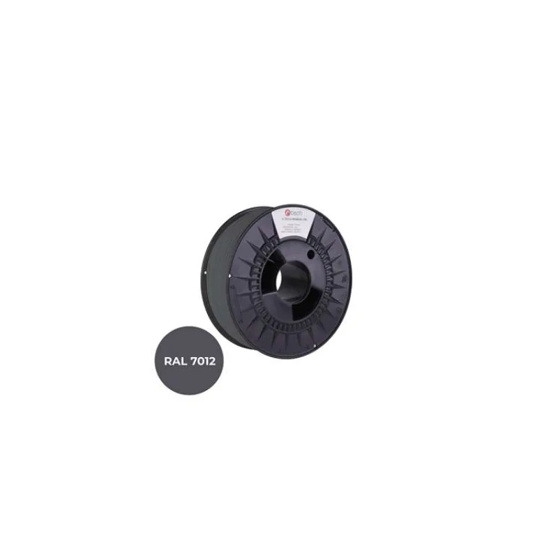 Filament C-TECH PREMIUM LINE, TPU 90A, flexibilný, čadičová šedá, RAL7012, 1,75mm, 1kg (3DF-P-TPU90A-1.75-70)