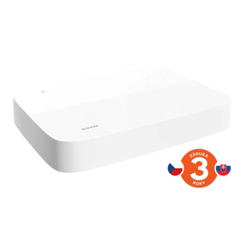 Tenda N6P-8H - PoE kamerový 4K NVR rekordér, 8 kanálov, H.265+, OnViF, zvuk, web. rozhranie, CZ app (75011946)