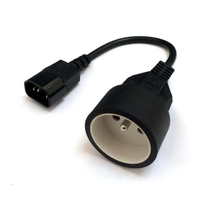 Redukce pro UPS (IEC320-C14) - FR zásuvka (CEE7/5), 30cm (CSN-UPS-23)