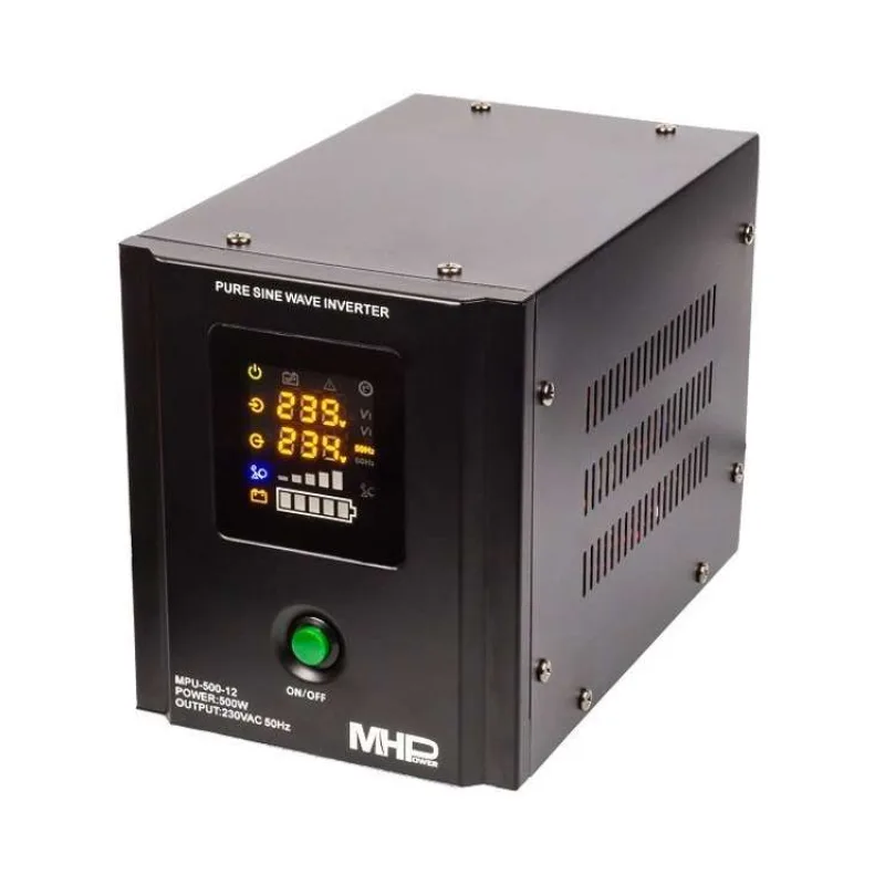 Záložný zdroj MHPower MPU500-12, UPS, 500W, čistá sínus (MPU-500-12)