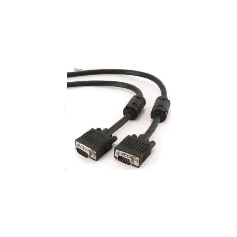 Gembird kábel VGA HD15 (M) na VGA HD15 (M) Premium, tienený, 2 x feritové jadrá, 3m,čierny (CC-PPVGA-10-B)