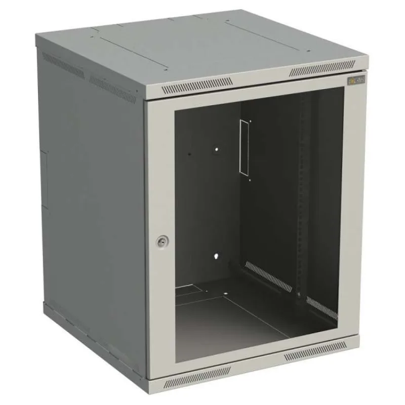 Rozvádzač nástenný SENSA 15U 500mm, dvere sklo, RAL 7035, SENSA-15U-65-11-G (83000187)