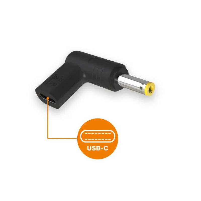 Aligator USB-C napájacia redukcia 4.8*1.7mm pre notebooky Asus/Compaq/HP (CONT004)