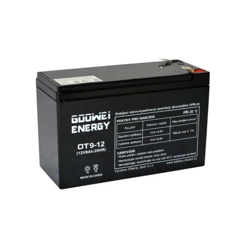 GOOWEI ENERGY Pb záložní akumulátor VRLA AGM 12V/9Ah (OT9-12) (OT9-12)