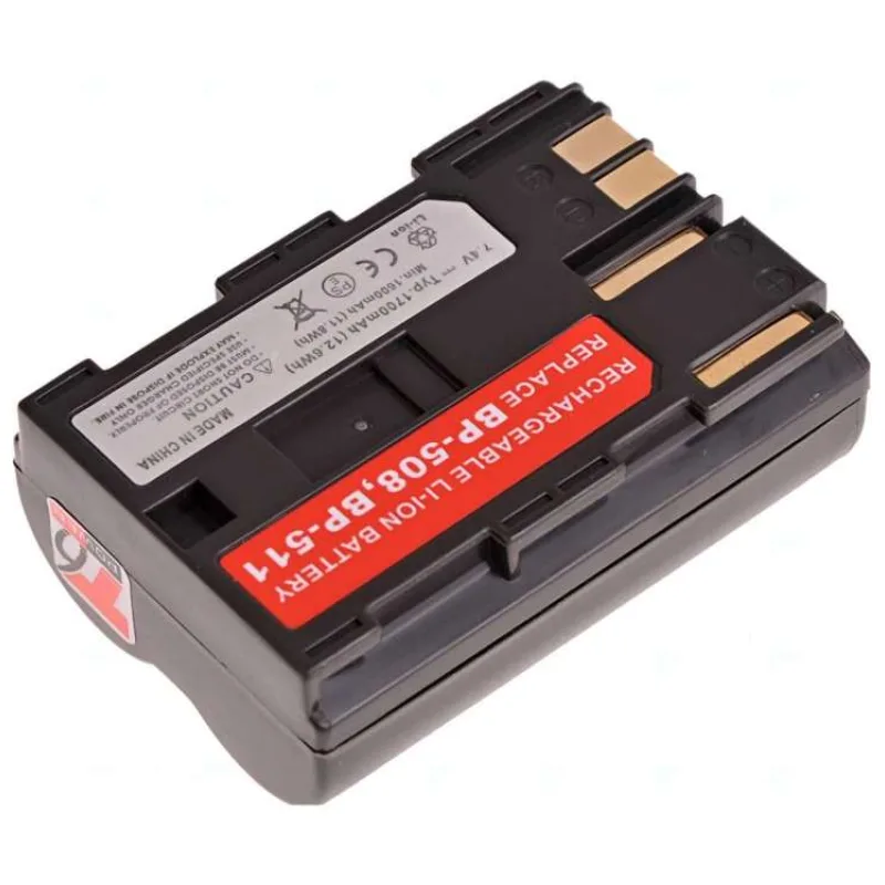 Batéria T6 Power Canon BP-508, BP-511, BP-511A, BP-512, BP-514, 1600mAh, 11,8Wh, hnedá (DCCA0007)