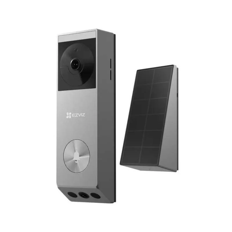 EZVIZ chytrý zvonek se dvěma kamerami EP3X Pro/ Wi-Fi/ videotelefon/ rozlišení 2048x1296/ IP65/ stříbrný (CS-EP3x-R100-6E32WPDL(PRO))