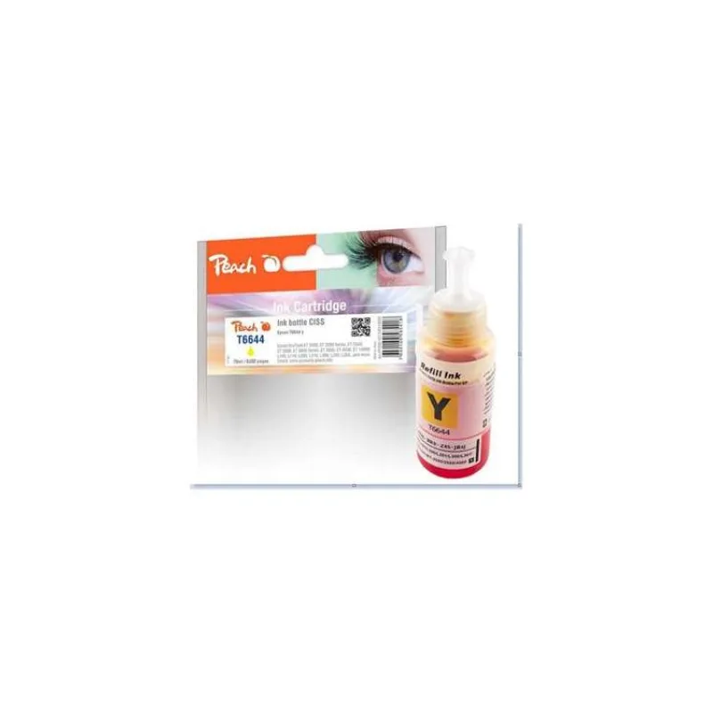 PEACH kompatibilní cartridge Epson 664Y, C13T664440 yellow, 70ml (319809)