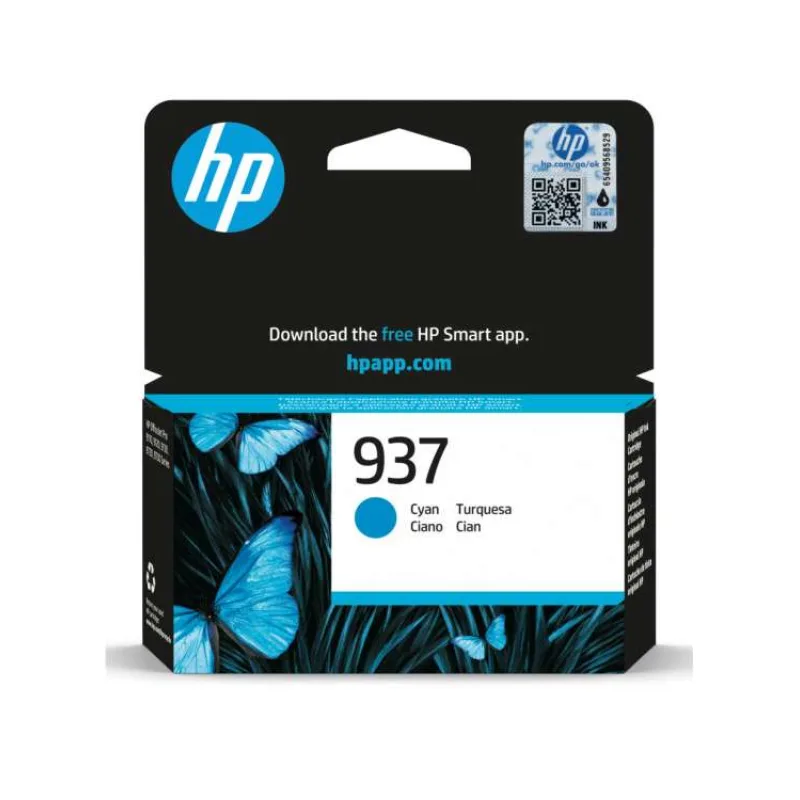 HP 937 ink. náplň azúrová, 4S6W2NE (4S6W2NE)