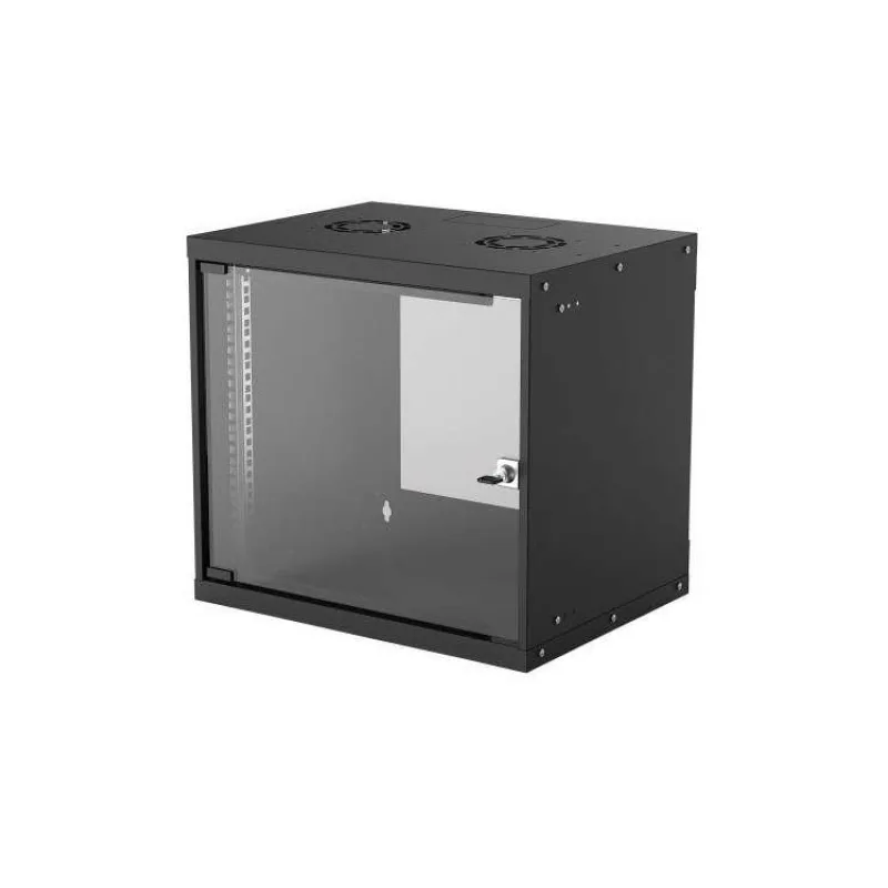 Intellinet 19" rack BASIC 9U/400 mm, čierny, rozložený flatpack (714174)